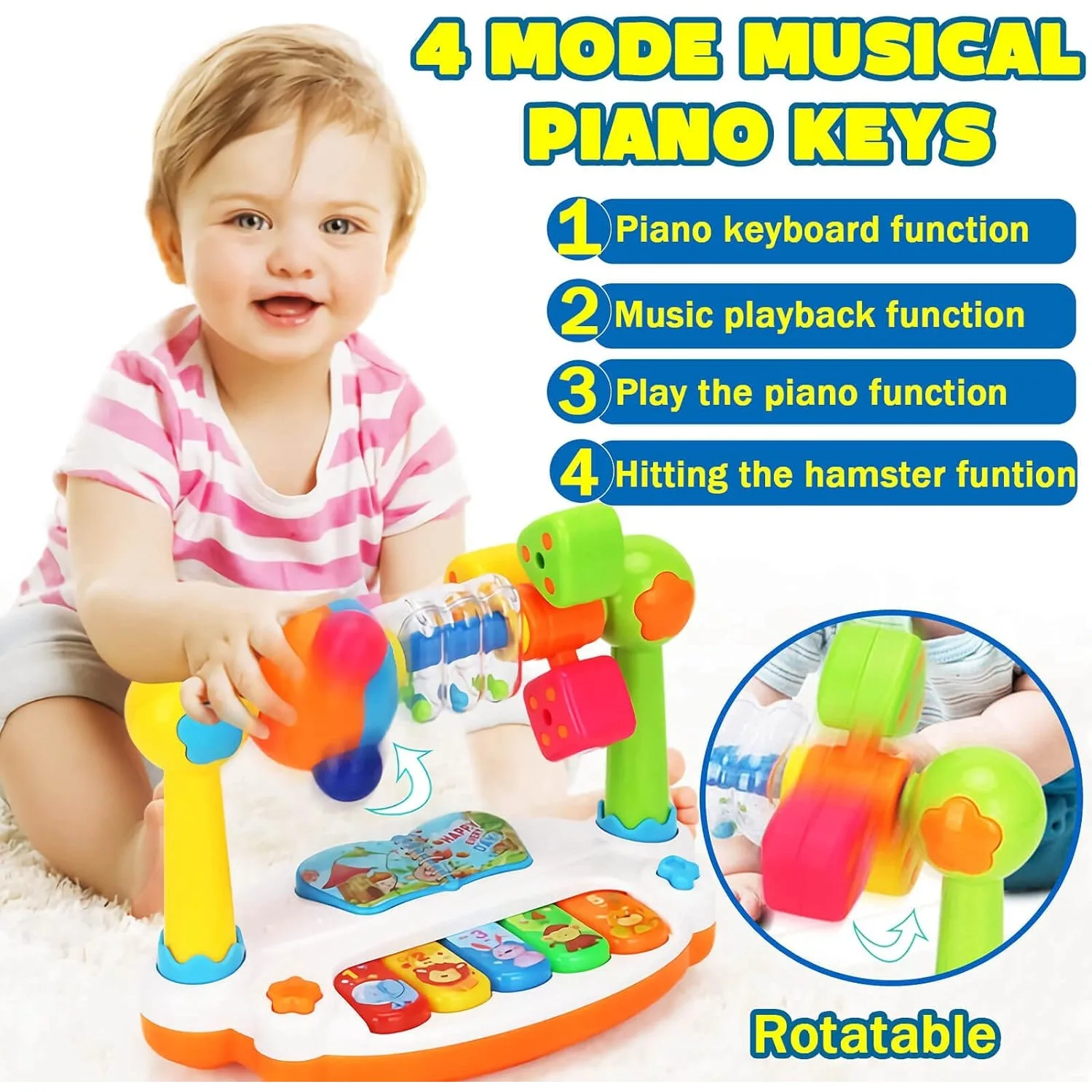 Musical Instruments Names - 아기 장난감 드럼 피아노 건반 악기