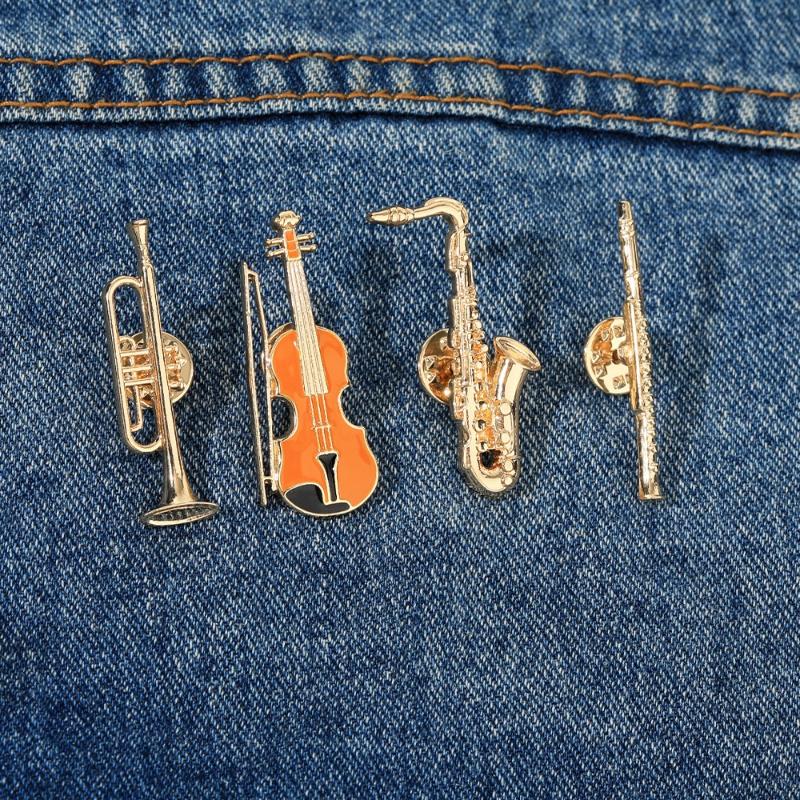 Musical Instrument In Orchestra - 1Pcs 심포니 오케스트라 배지 재미있는 악기