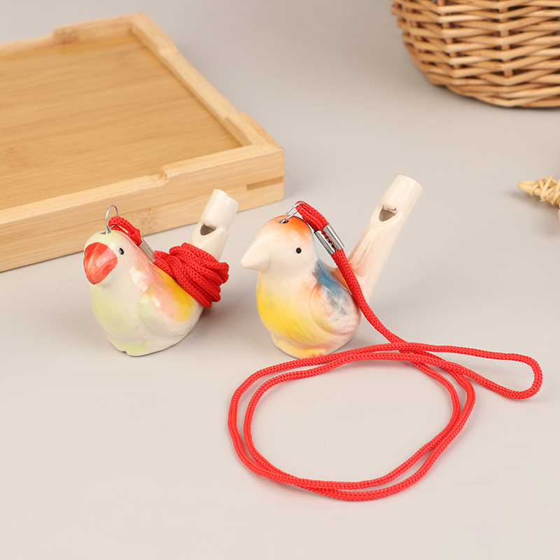 Musical Instrument In Drawing - 1개 드로잉 워터 버드 휘슬 세라믹